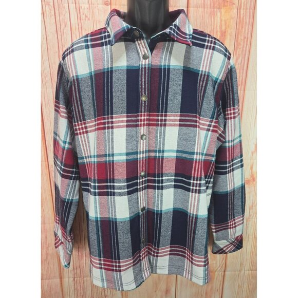Orvis Womens Plaid Flannel Shirt XXL Soft & Warm Fleece Lined NWT NEW - Picture 1 of 9